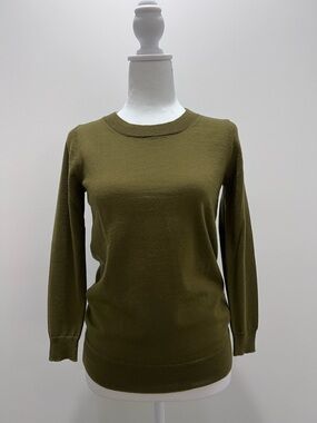Jcrew Olive Crewneck Women's Sweater